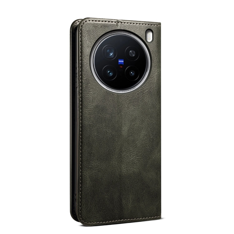 For vivo X200 Pro Oil Wax Crazy Horse Texture Leather Phone Case