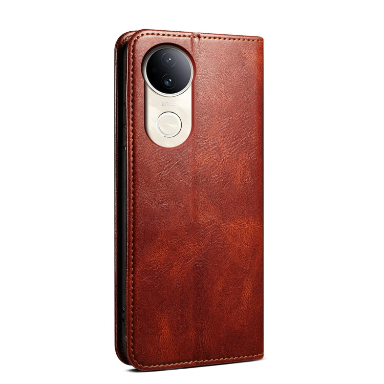 For vivo S20 5G Oil Wax Crazy Horse Texture Leather Phone Case