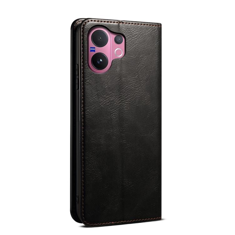 For vivo V60 5G Oil Wax Crazy Horse Texture Leather Phone Case