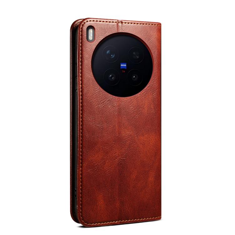 For vivo X300 Oil Wax Crazy Horse Texture Leather Phone Case