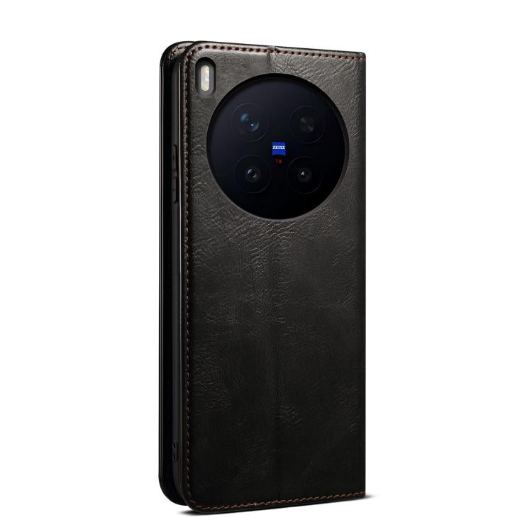 For vivo X300 Oil Wax Crazy Horse Texture Leather Phone Case