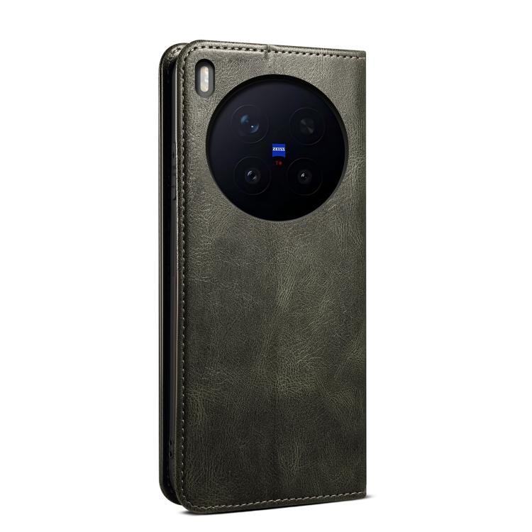 For vivo X300 Oil Wax Crazy Horse Texture Leather Phone Case