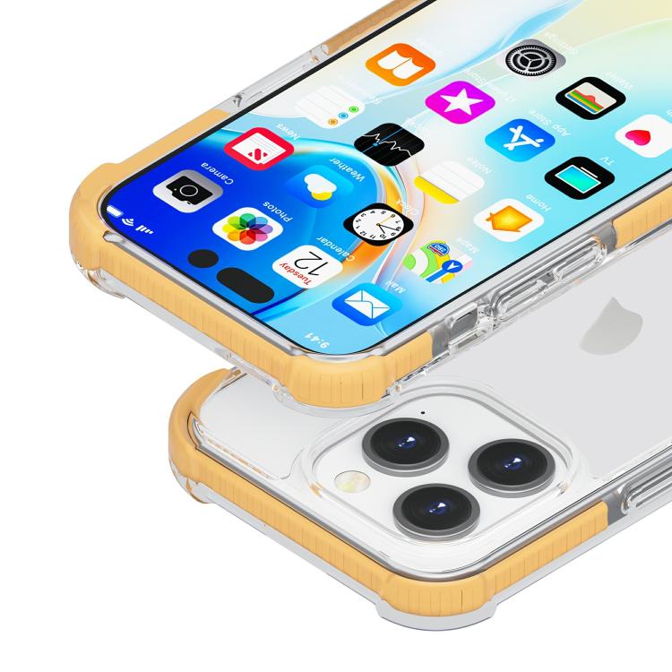 For iPhone 15 Pro Four-corner Shockproof TPU Hybrid Acrylic Phone Case