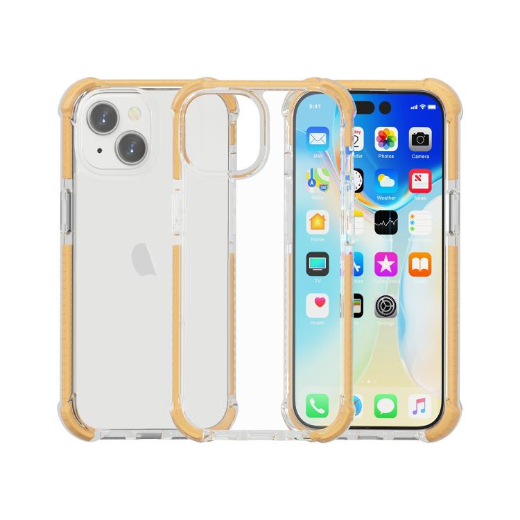 For iPhone 15 Four-corner Shockproof TPU Hybrid Acrylic Phone Case