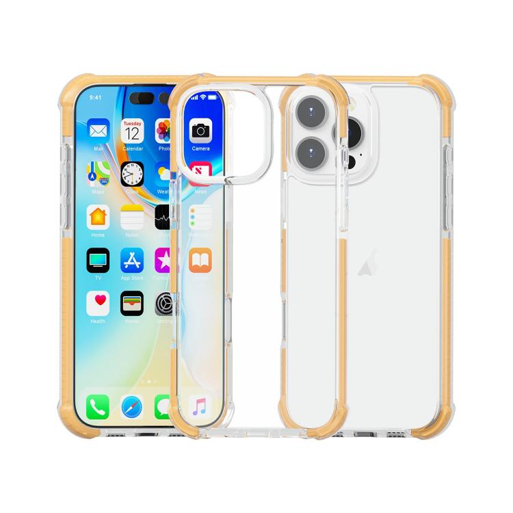 For iPhone 16 Pro Max Four-corner Shockproof TPU Hybrid Acrylic Phone Case