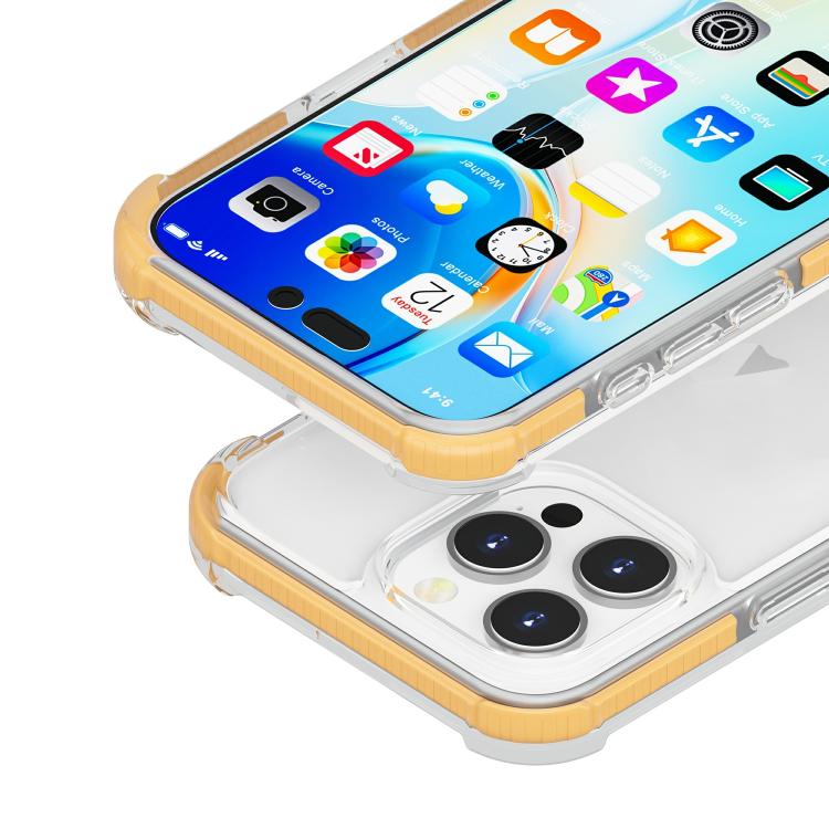 For iPhone 16 Pro Max Four-corner Shockproof TPU Hybrid Acrylic Phone Case