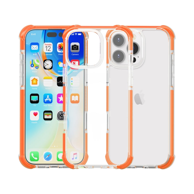 For iPhone 16 Pro Four-corner Shockproof TPU Hybrid Acrylic Phone Case