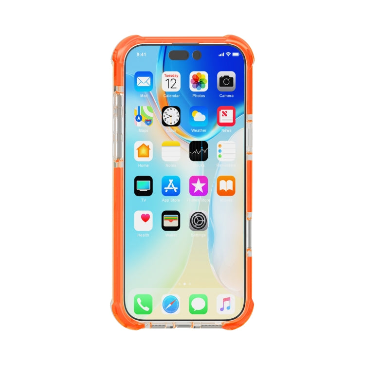 For iPhone 16 Pro Four-corner Shockproof TPU Hybrid Acrylic Phone Case