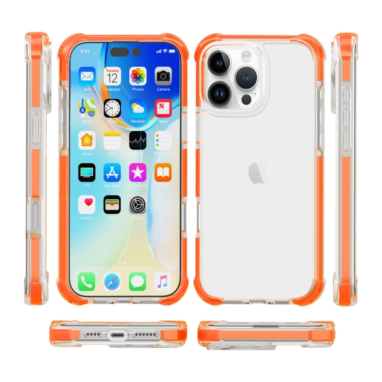 For iPhone 16 Pro Four-corner Shockproof TPU Hybrid Acrylic Phone Case