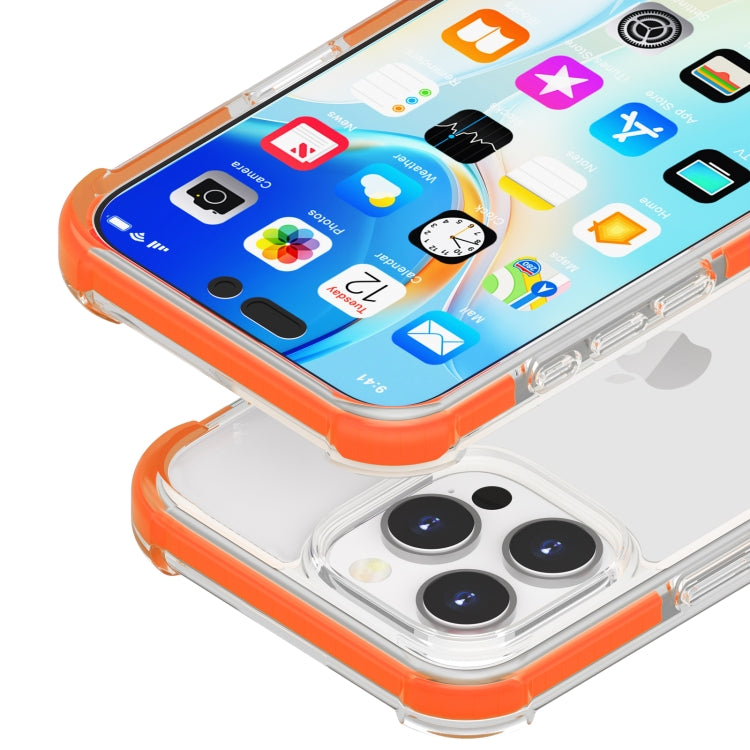 For iPhone 16 Pro Four-corner Shockproof TPU Hybrid Acrylic Phone Case