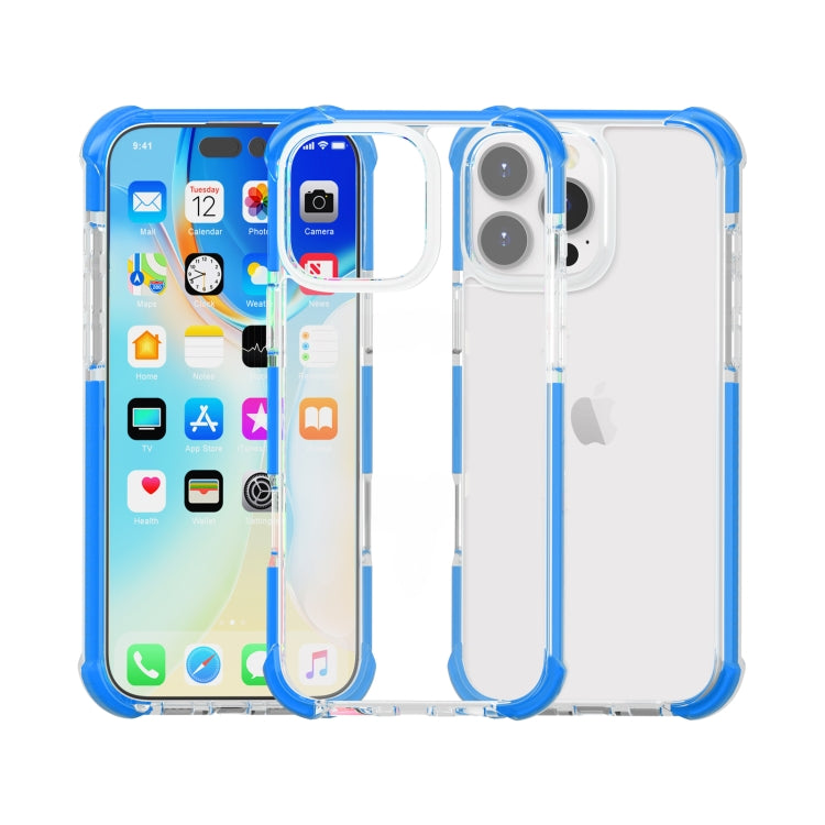 For iPhone 16 Pro Four-corner Shockproof TPU Hybrid Acrylic Phone Case