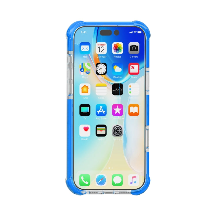 For iPhone 16 Pro Four-corner Shockproof TPU Hybrid Acrylic Phone Case