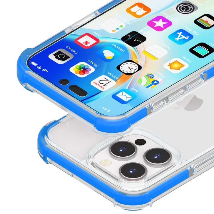For iPhone 16 Pro Four-corner Shockproof TPU Hybrid Acrylic Phone Case
