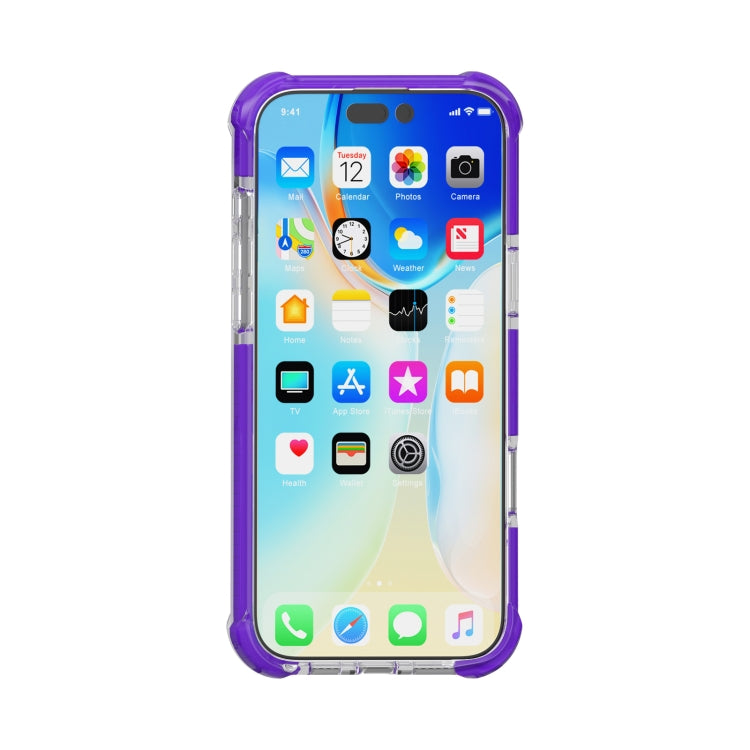 For iPhone 16 Pro Four-corner Shockproof TPU Hybrid Acrylic Phone Case
