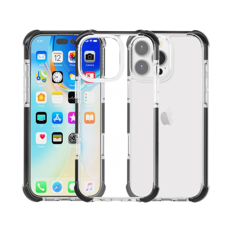 For iPhone 16 Pro Four-corner Shockproof TPU Hybrid Acrylic Phone Case