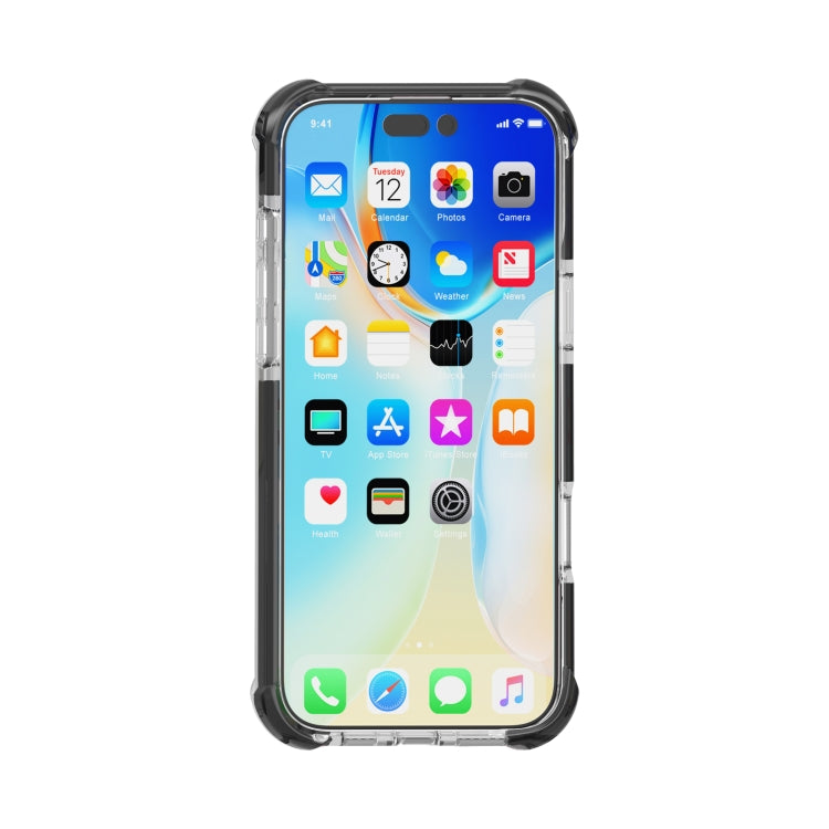 For iPhone 16 Pro Four-corner Shockproof TPU Hybrid Acrylic Phone Case