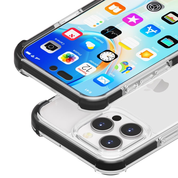 For iPhone 16 Pro Four-corner Shockproof TPU Hybrid Acrylic Phone Case