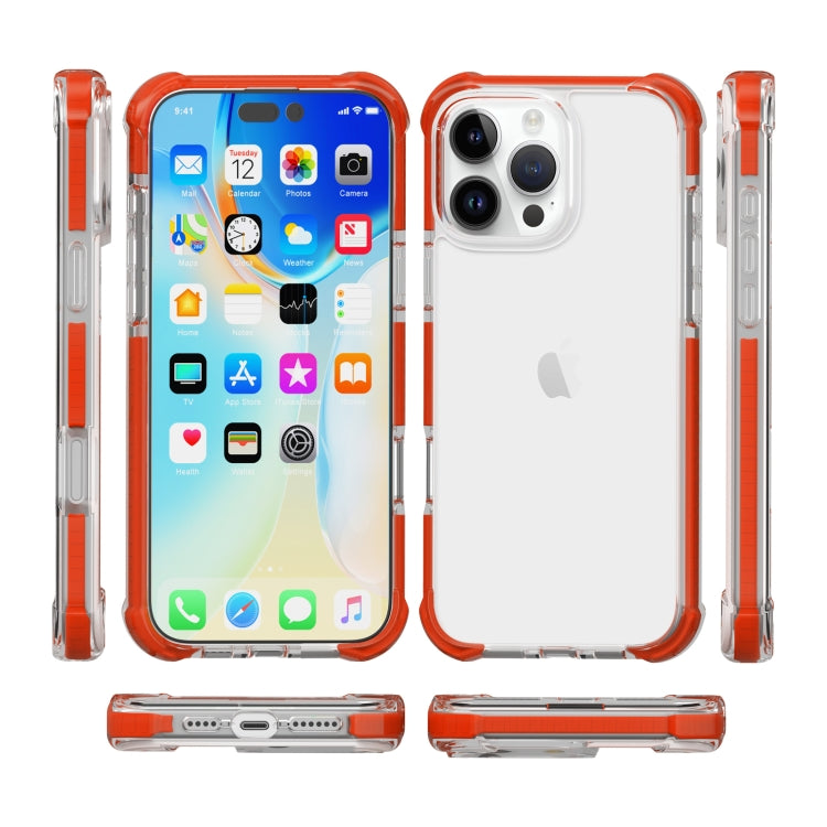 For iPhone 16 Pro Four-corner Shockproof TPU Hybrid Acrylic Phone Case