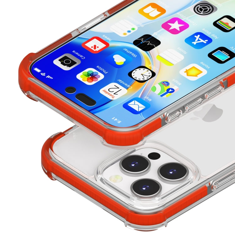 For iPhone 16 Pro Four-corner Shockproof TPU Hybrid Acrylic Phone Case