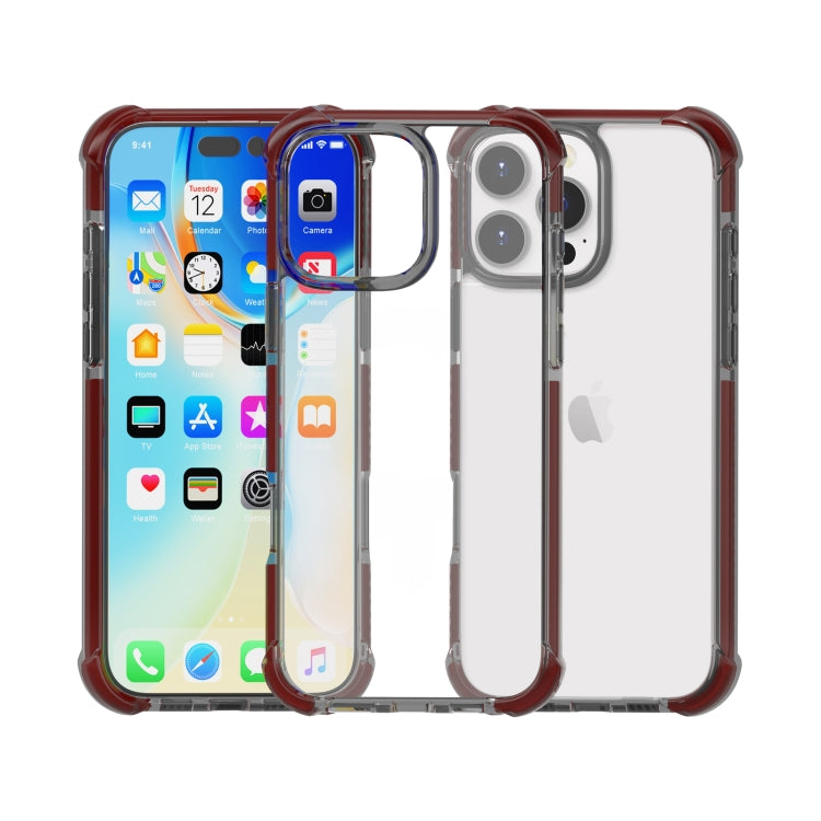 For iPhone 16 Pro Four-corner Shockproof TPU Hybrid Acrylic Phone Case