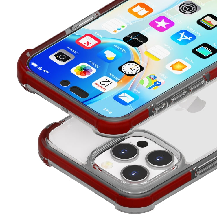 For iPhone 16 Pro Four-corner Shockproof TPU Hybrid Acrylic Phone Case