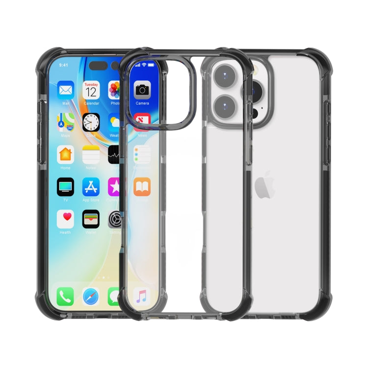 For iPhone 16 Pro Four-corner Shockproof TPU Hybrid Acrylic Phone Case