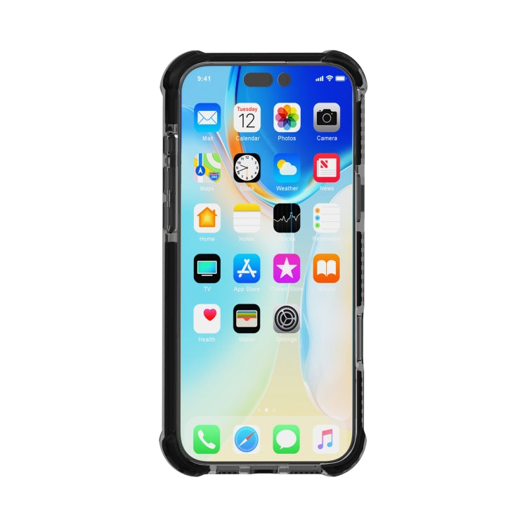 For iPhone 16 Pro Four-corner Shockproof TPU Hybrid Acrylic Phone Case