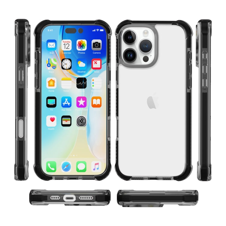 For iPhone 16 Pro Four-corner Shockproof TPU Hybrid Acrylic Phone Case