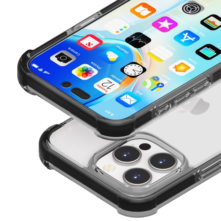 For iPhone 16 Pro Four-corner Shockproof TPU Hybrid Acrylic Phone Case