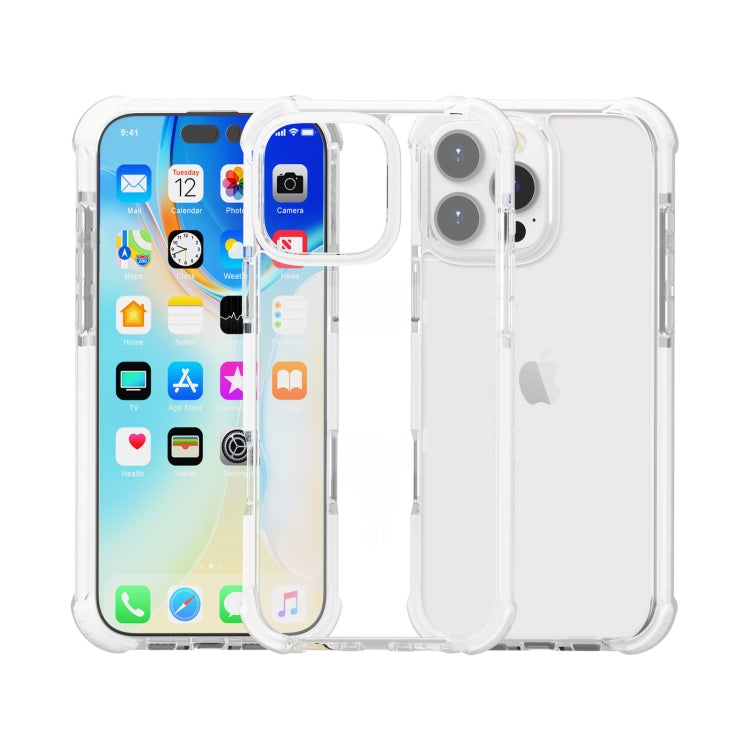 For iPhone 16 Pro Four-corner Shockproof TPU Hybrid Acrylic Phone Case