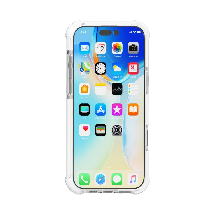 For iPhone 16 Pro Four-corner Shockproof TPU Hybrid Acrylic Phone Case