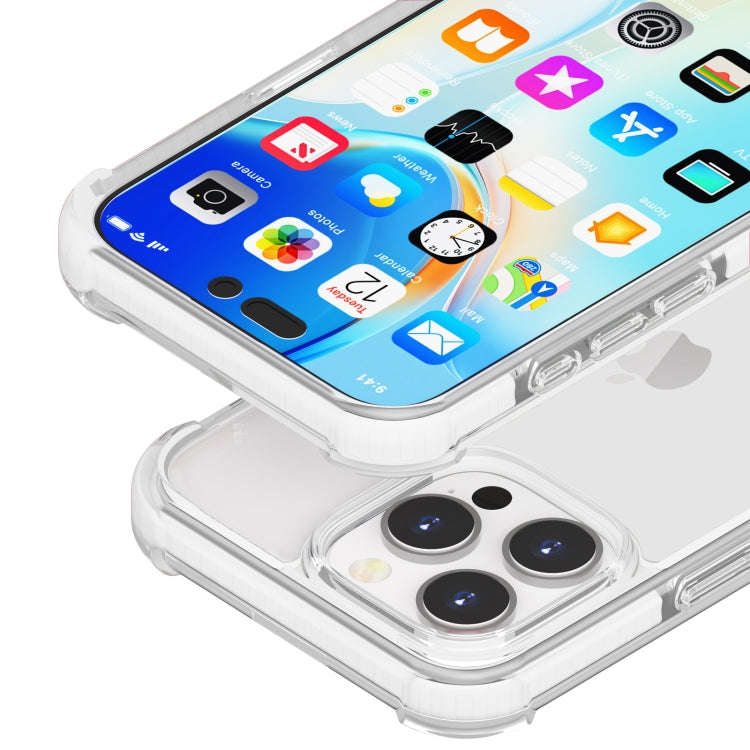 For iPhone 16 Pro Four-corner Shockproof TPU Hybrid Acrylic Phone Case