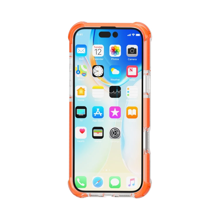 For iPhone 16 Plus Four-corner Shockproof TPU Hybrid Acrylic Phone Case