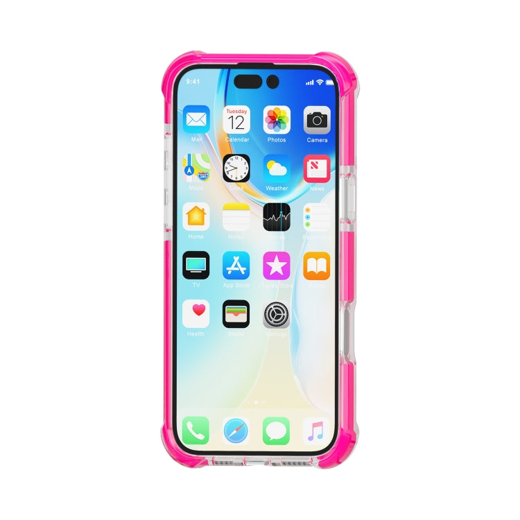 For iPhone 16 Plus Four-corner Shockproof TPU Hybrid Acrylic Phone Case