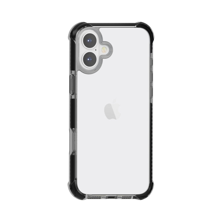 For iPhone 16 Plus Four-corner Shockproof TPU Hybrid Acrylic Phone Case