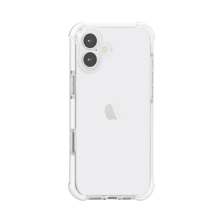 For iPhone 16 Plus Four-corner Shockproof TPU Hybrid Acrylic Phone Case