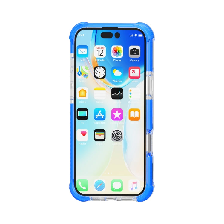 For iPhone 16 Four-corner Shockproof TPU Hybrid Acrylic Phone Case