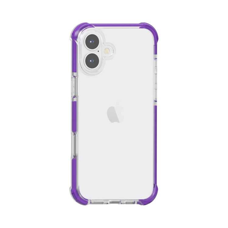 For iPhone 16 Four-corner Shockproof TPU Hybrid Acrylic Phone Case