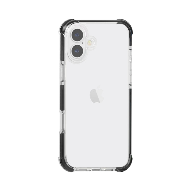 For iPhone 16 Four-corner Shockproof TPU Hybrid Acrylic Phone Case