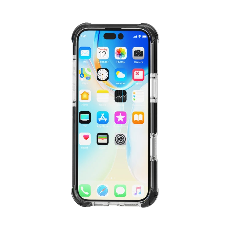 For iPhone 16 Four-corner Shockproof TPU Hybrid Acrylic Phone Case