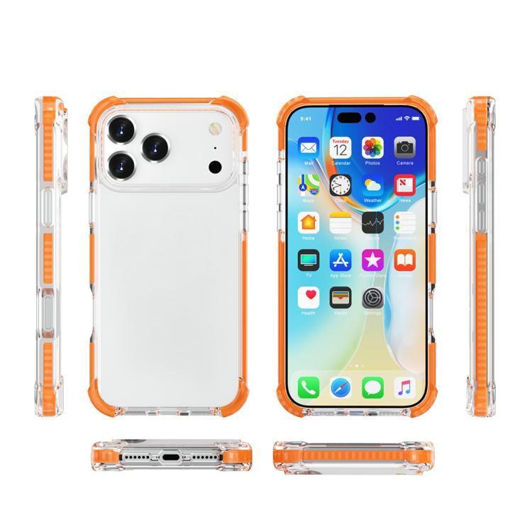 For iPhone 17 Pro Max Four-corner Shockproof TPU Hybrid Acrylic Phone Case