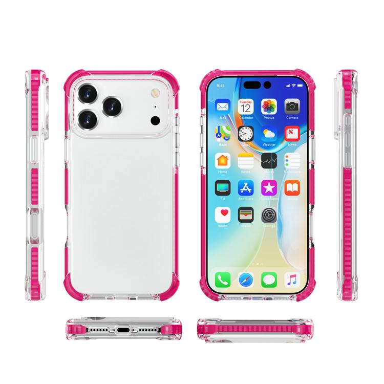 For iPhone 17 Pro Max Four-corner Shockproof TPU Hybrid Acrylic Phone Case
