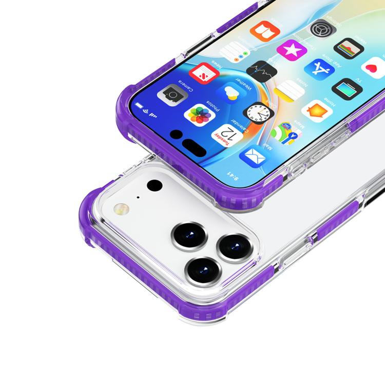 For iPhone 17 Pro Max Four-corner Shockproof TPU Hybrid Acrylic Phone Case