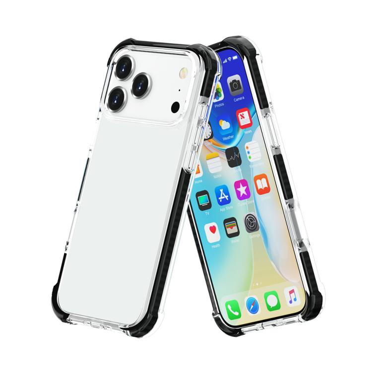 For iPhone 17 Pro Max Four-corner Shockproof TPU Hybrid Acrylic Phone Case
