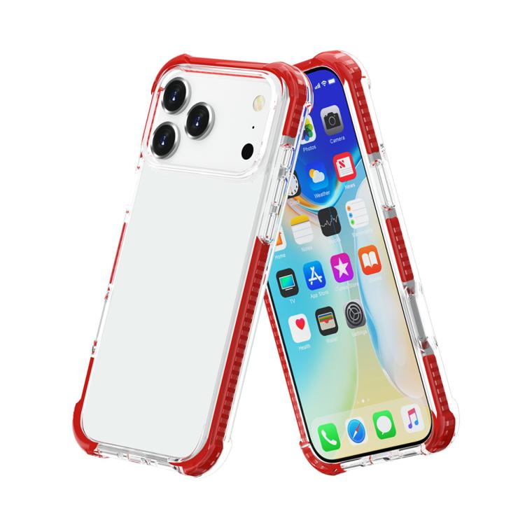 For iPhone 17 Pro Max Four-corner Shockproof TPU Hybrid Acrylic Phone Case