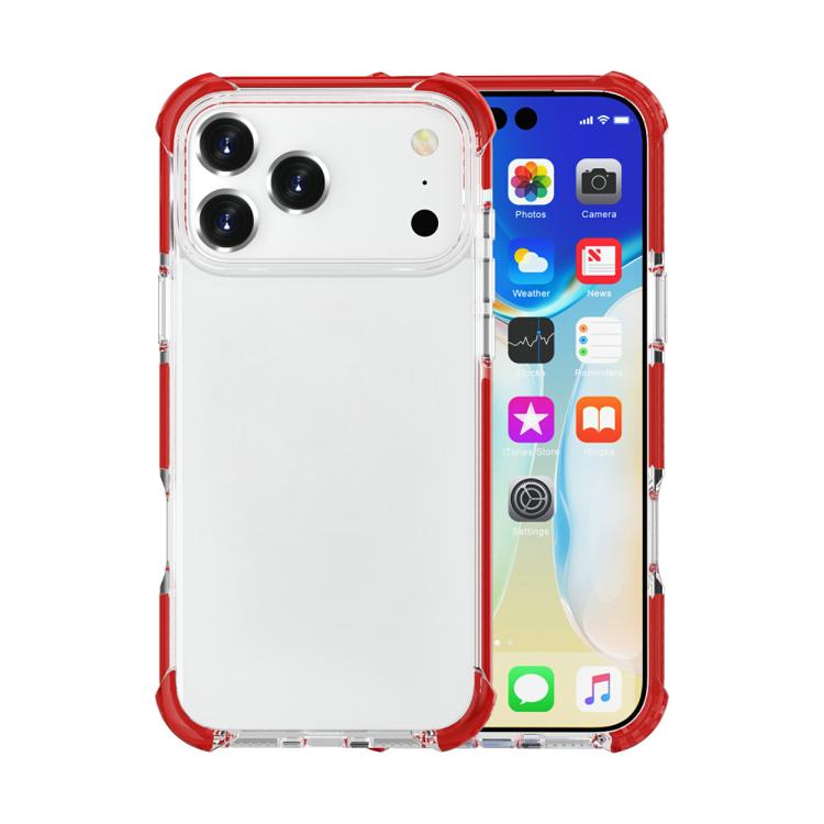 For iPhone 17 Pro Max Four-corner Shockproof TPU Hybrid Acrylic Phone Case