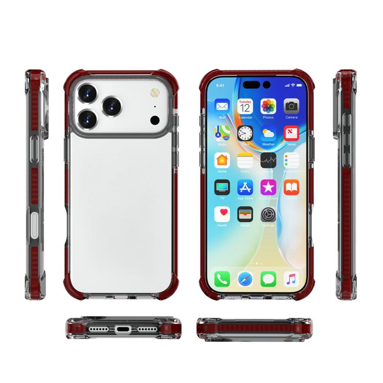 For iPhone 17 Pro Max Four-corner Shockproof TPU Hybrid Acrylic Phone Case