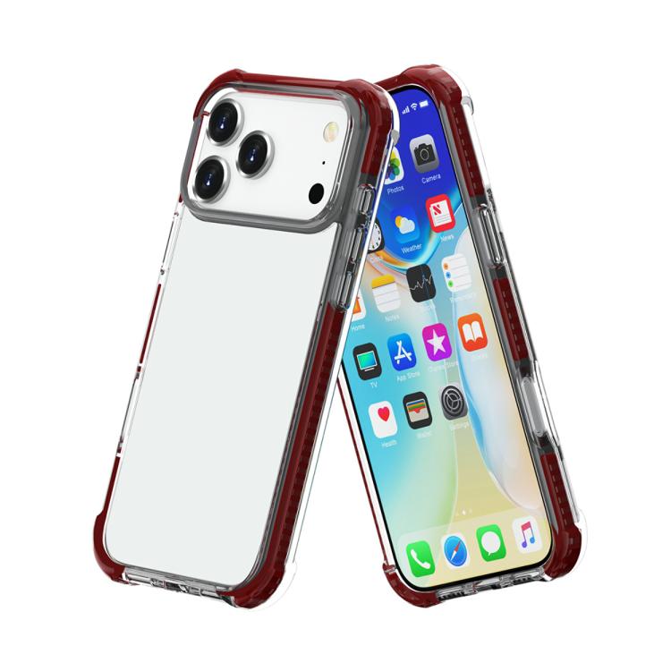 For iPhone 17 Pro Max Four-corner Shockproof TPU Hybrid Acrylic Phone Case