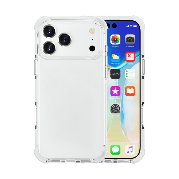 For iPhone 17 Pro Max Four-corner Shockproof TPU Hybrid Acrylic Phone Case