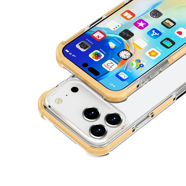 For iPhone 17 Pro Max Four-corner Shockproof TPU Hybrid Acrylic Phone Case